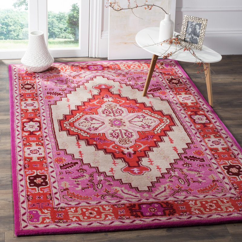 Blokzijl Hand Tufted Wool Oriental Rug, Rectangle 6' x 9'