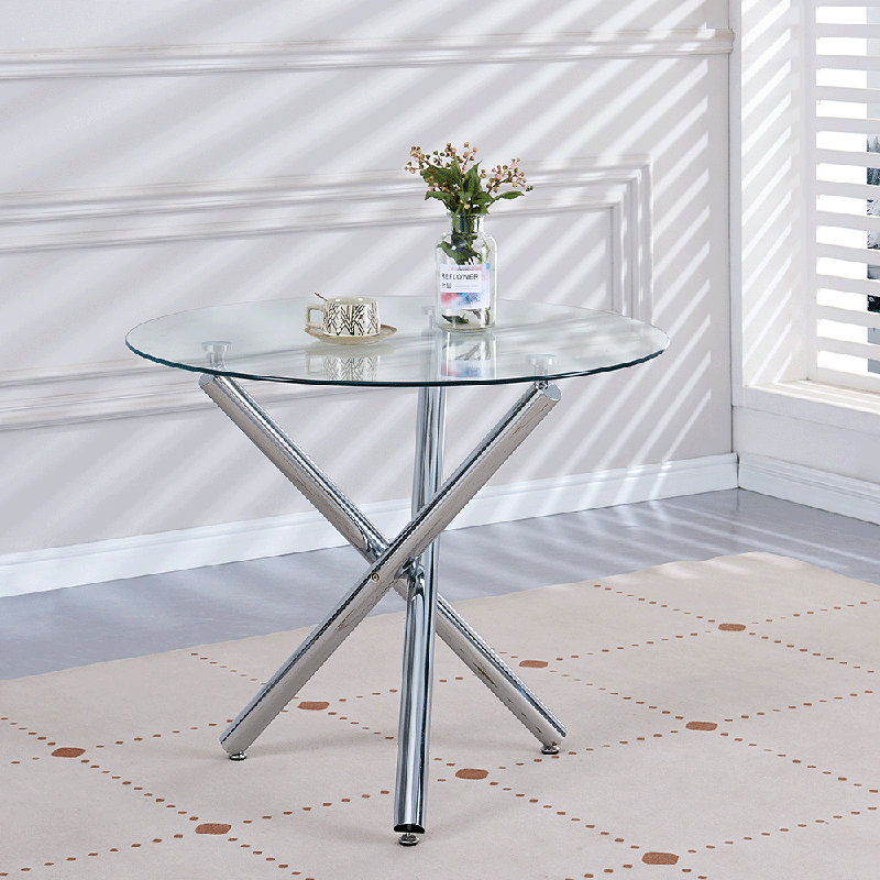Table de salle à manger Silver, Argent
