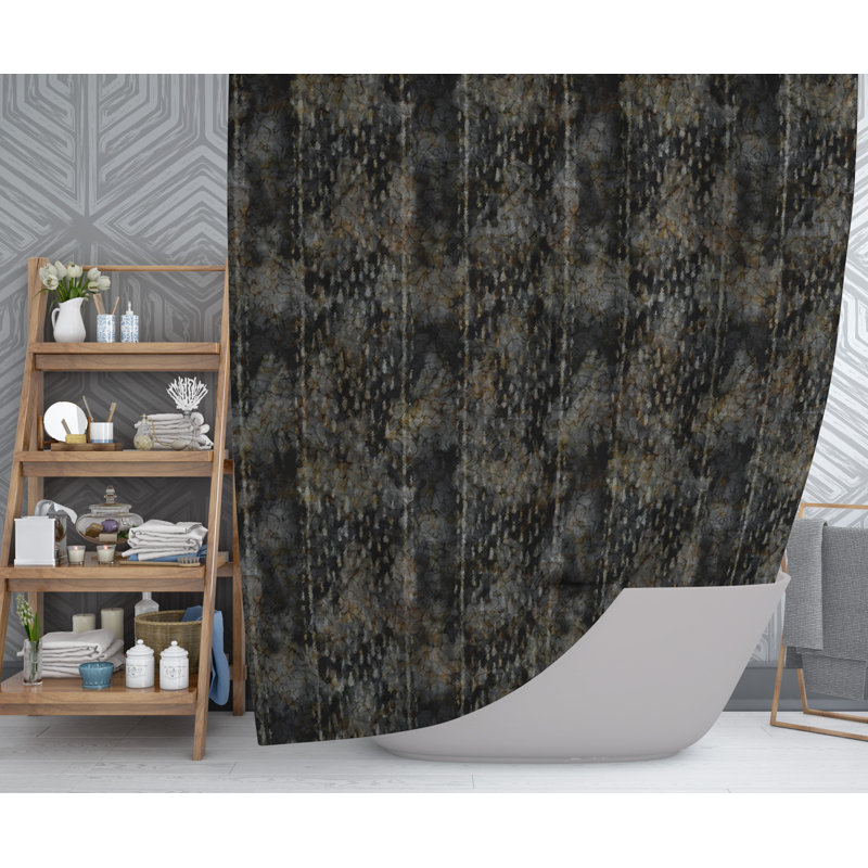 Abstract Shower Curtain, 70" H x 71" W