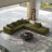 Sectional Sofas, 162\" Modern L-Shaped Modular Sofa with 6 Pillows | No Assembly | Chenille | Sage Green