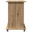  Bureau d'ordinateur compact en bois d'ingénierie chêne artisanal