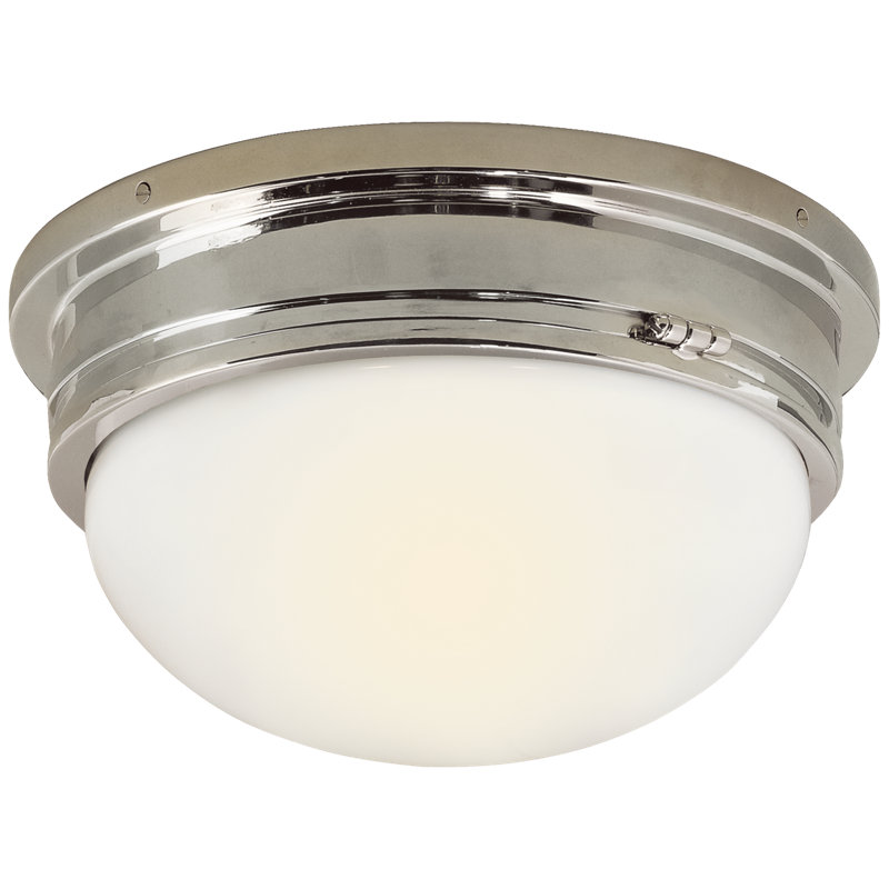 Chapman & Myers Marine Large Flush Mount, Polished Nickel