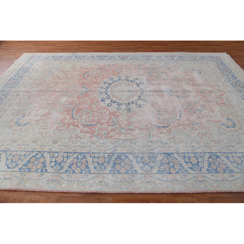 Tapis traditionnel délavé discret 8 x 11