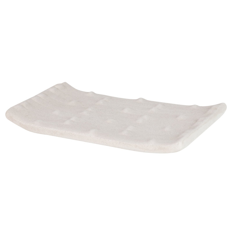 Ceramic / Porcelain Decorative Bowl 1, Beige, 6cm H x 39cm W x 24cm D