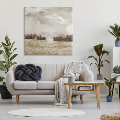 Art de giclée champêtre, campagne nuageuse par James Redding