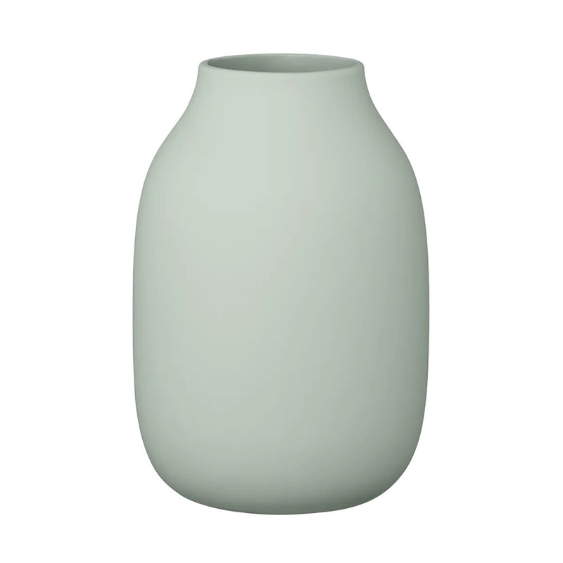 Ceramic / Porcelain Table Vase, 15cm H x 10.5cm W x 10.5cm D, Desert Sage
