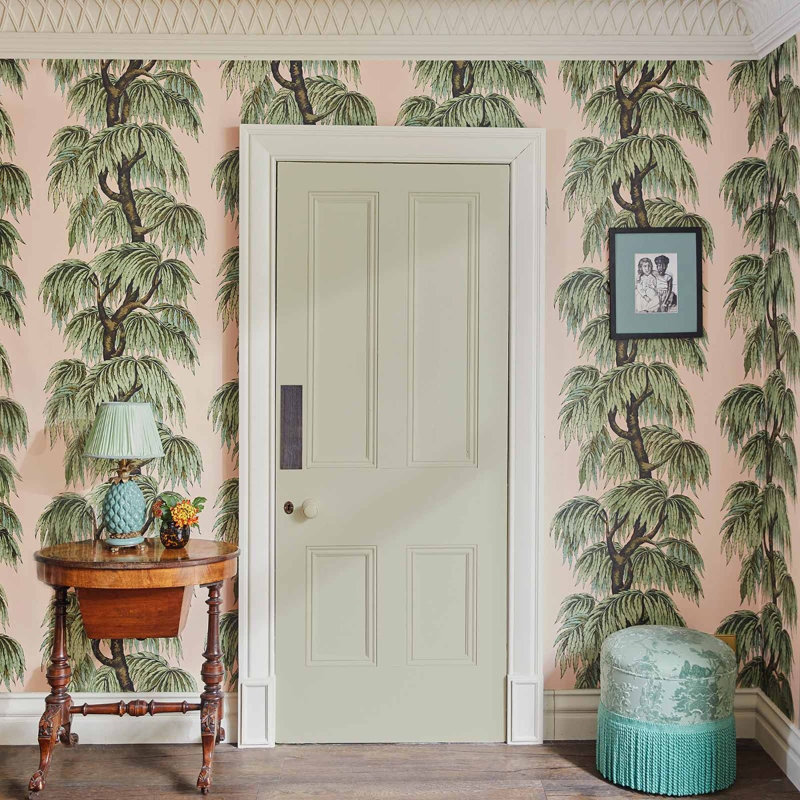 Babylon 9.84' L x 70.8" W Wallpaper Roll, Blush
