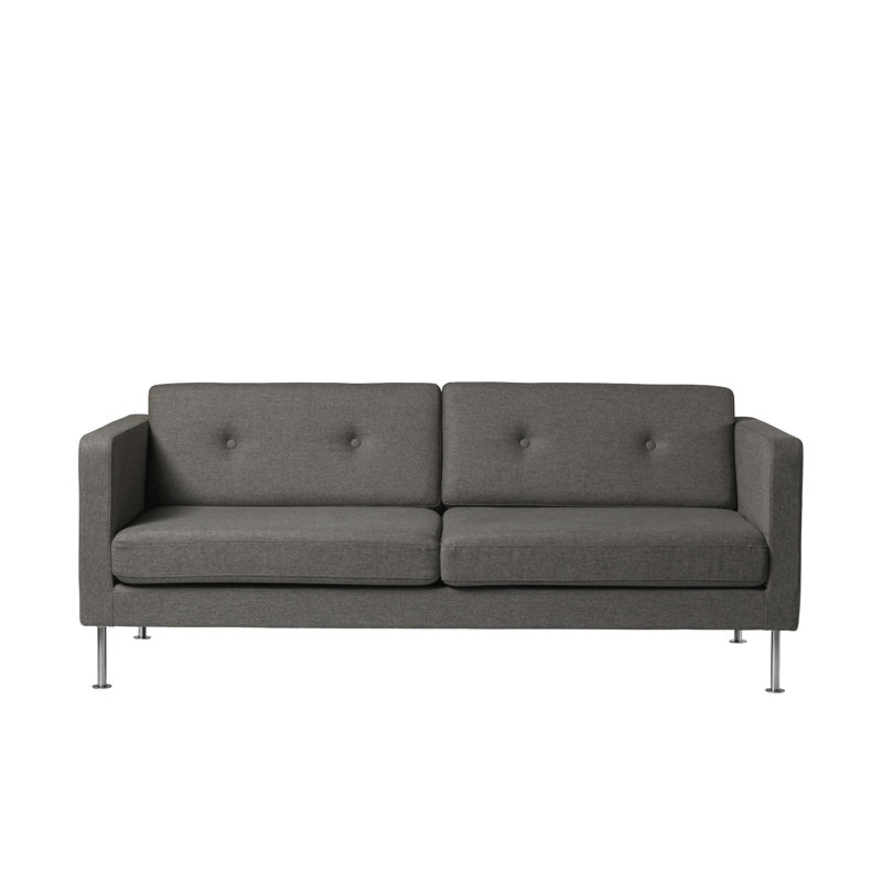 Firhoj Tufted Sofa, 32.28" H x 77.95" W x 34.65" D, Gray Wool
