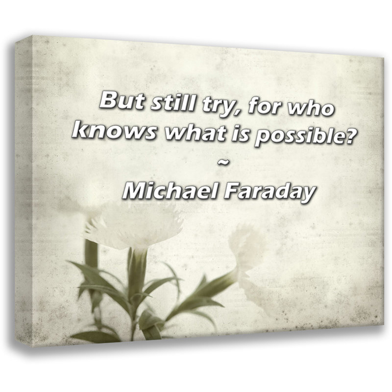 Toile tendue Astoria Grand Gallery par Michael Faraday: «Mais essayez quand même, car qui sait ce qui est possible