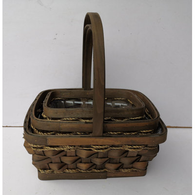 Ensemble de paniers 3 pièces en osier