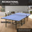 Ensemble de table de ping-pong pliable et portable de 9 pi pour tennis de table de taille moyenne pliable