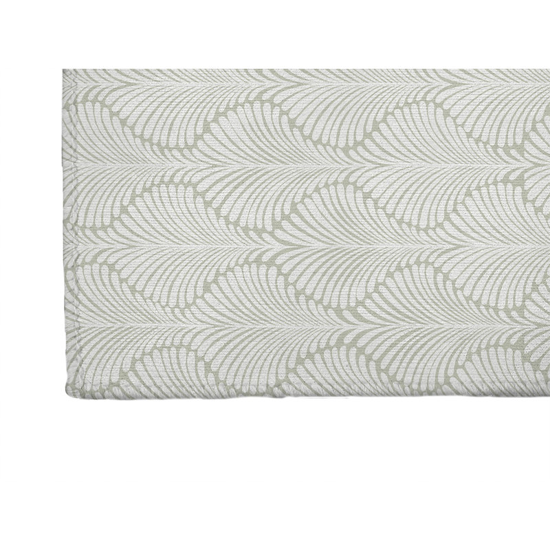 Elegant Palms Kids Play Mat, Rectangle 5' x 7', Light Green