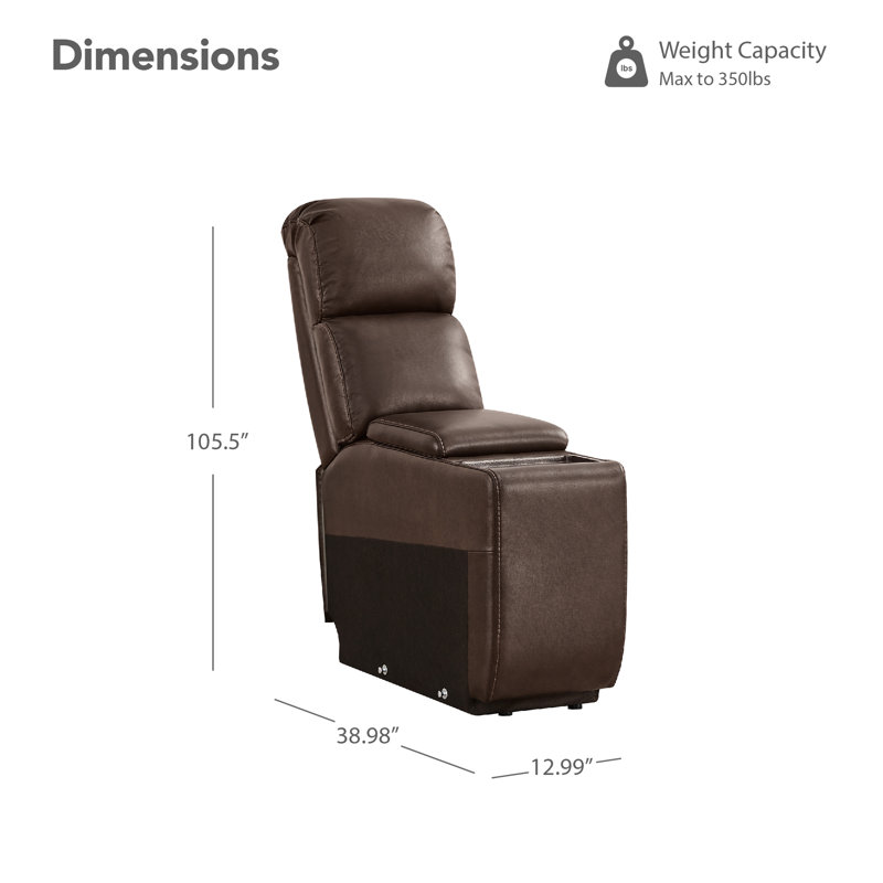 Olathe Genuine Leather Multi-Function Console, Brown