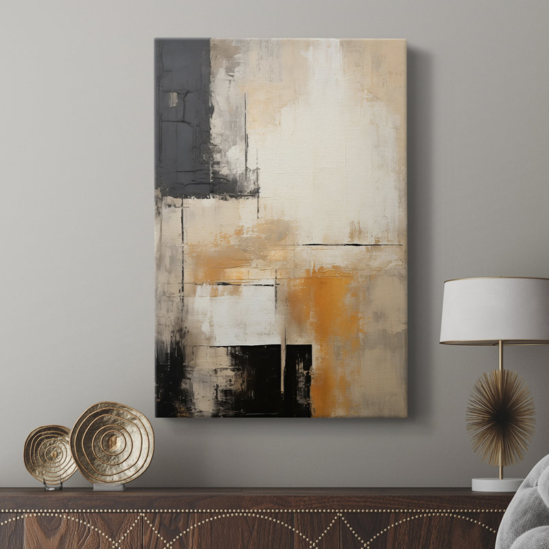 ABSTRACT Series CCGLIXI - Cavas de galerie sur mesure, H 18 po x l 12 po
