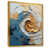 Toile avec cadre flottant or