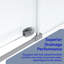 Porte de douche coulissante simple sans cadre l 56 à 60 po x H 60 po, verre trempé Sgcc épais de 1/4 po (6 mm), salle de bain / hôtel / appartement-121957771