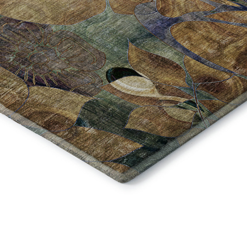Premium Machine Washable Cerrito AMF558 Beige Rug, Rectangle 8' x 10'