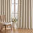 100% Blackout Curtains Linen Textured Thermal Insulated Drapes for Bedroom Living Room (50" Wide, 2 Panels Set)-709144661-709144664