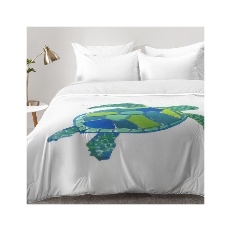 Ensemble d'édredon Sea Turtle, Édredon double / grand + 2 taies décoratives sta