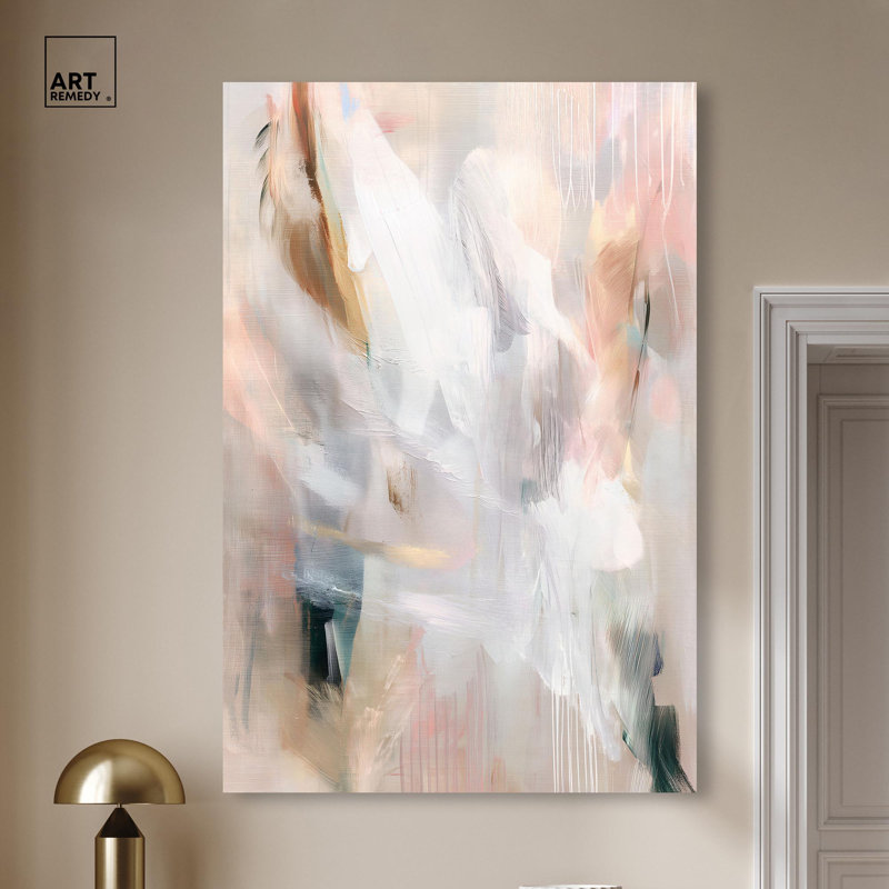 Décoration murale moderne Drifting Colors I par Art Remedy, H 54 po x l 36 po, Toile tendue, Peinture sans cadre