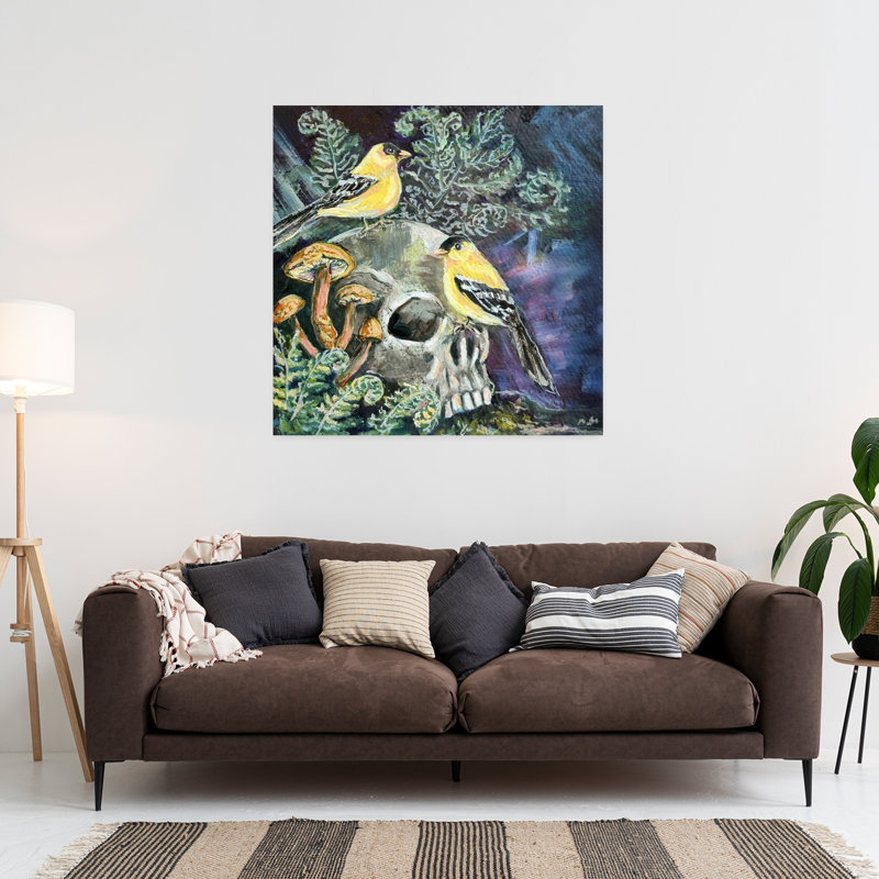 Art contemporain, forêt gothique éthérée, H 36 po x l 36 po