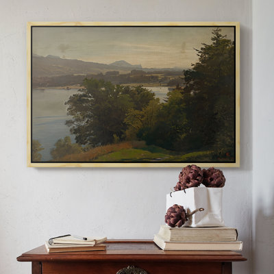 View of the Mondsee, 1870-Hans Gude-Framed Gallery Wrapped Canvas