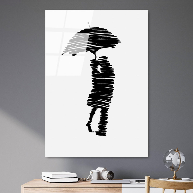 Superbe peinture murale en verre trempé 27,6 po x 39,4 po | 100% verre trempé, épaisseur: 0,16 pouce | Décoration élégante pour le salon ou le bureau, durable et facile à nettoyer, idée de cadeau parfaite