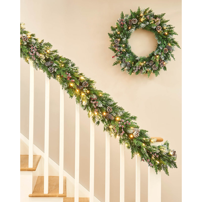 70cm Lighted Faux GARLAND with Lights