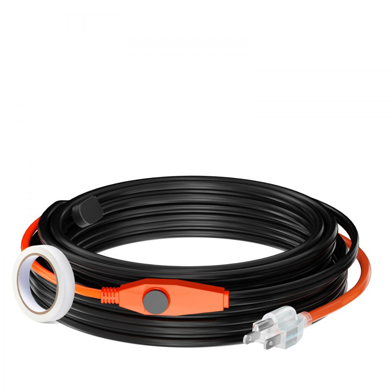 Ruban chauffant 24 pieds 7W / pi pour tuyau avec thermostat intégré, 360"