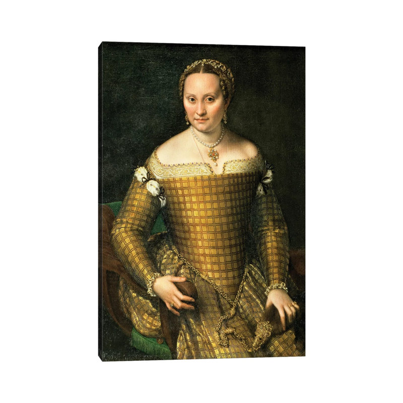 Portrait of the Artist's Mother, Bianca Ponzoni Anguisciola, 1557 1 Piece Wrapped Canvas Painting