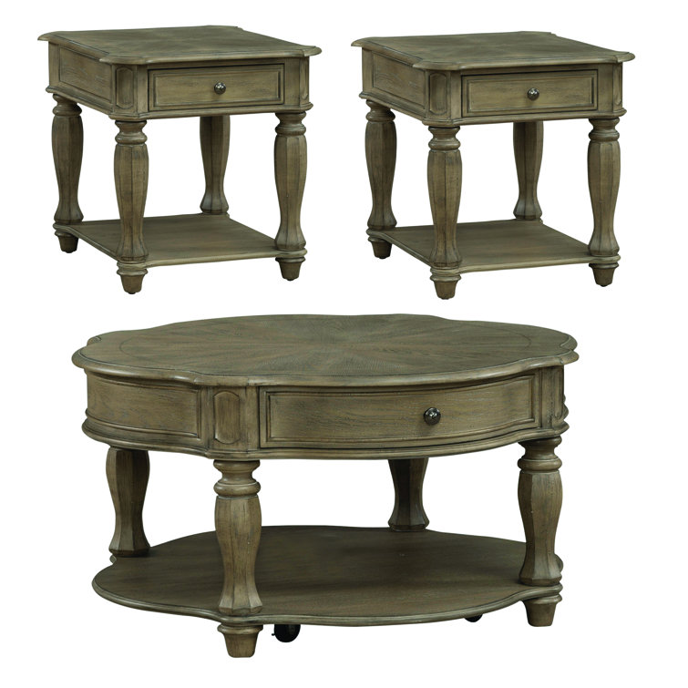 Branca Cocktail Table W/ Two End Tables Set