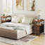 Areille 48cm W Metal Bedside Table