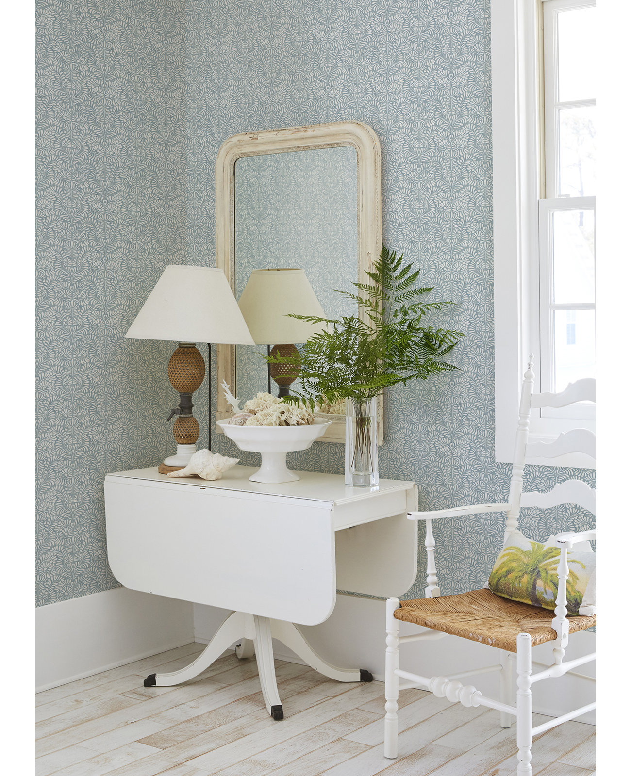 Cedric Floral Wallpaper, Blue