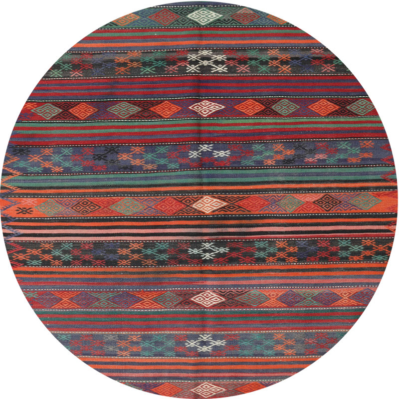 Southwestern Indoor Rug, Round 4'