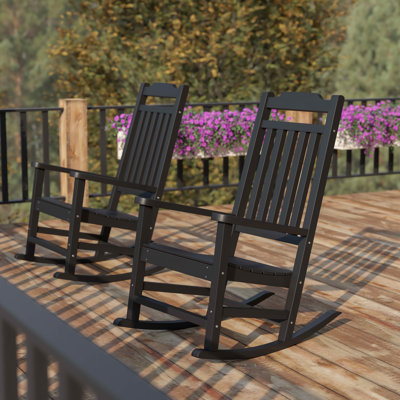 Cyress All-Weather Faux Wood Rocking Chair - Patio and Yard Furniture