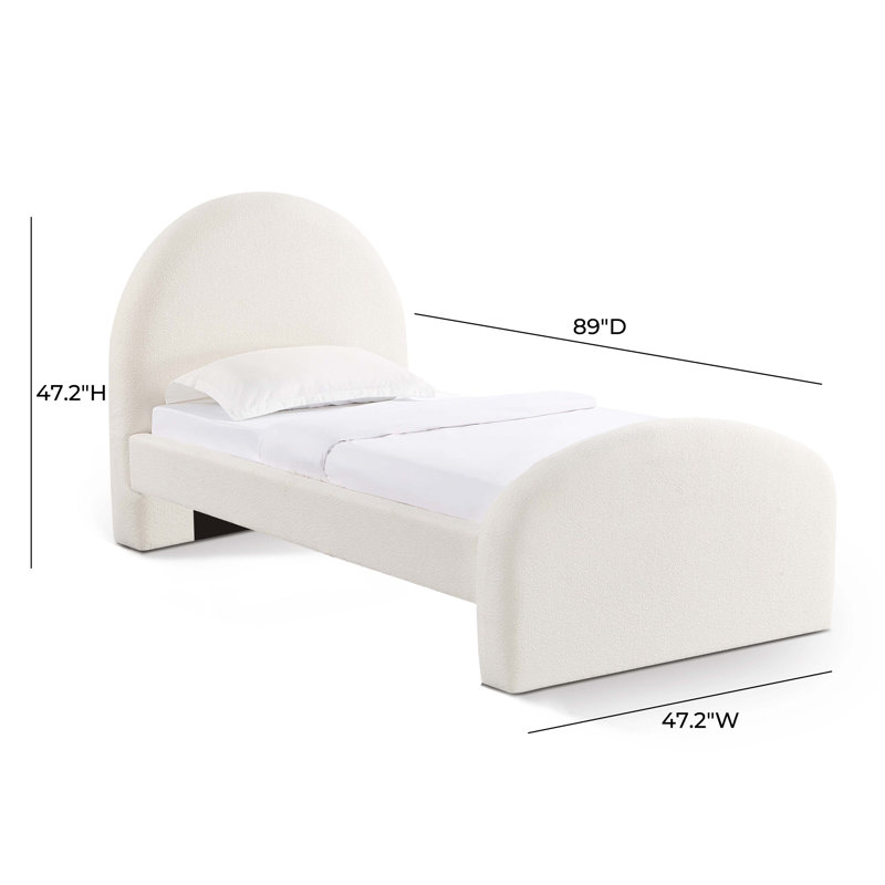 Chiril Twin Bed, Cream