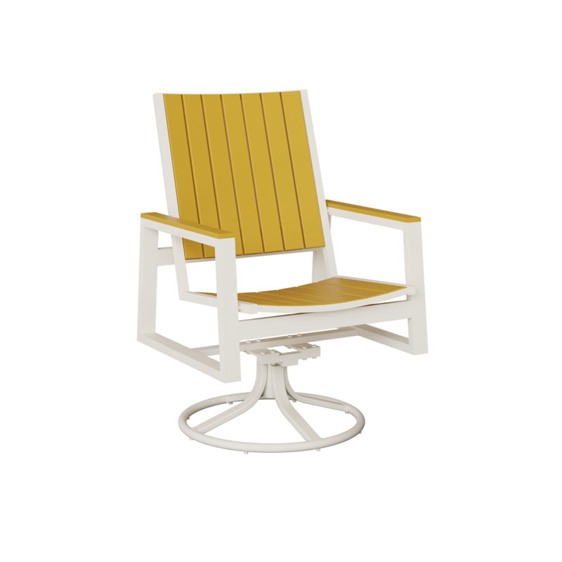 Chaise berçante berçante pivotante Berlin Gardens Vida, Jaune soleil levant