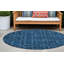 Tapis d'intérieur rond antidérapant 8 pi