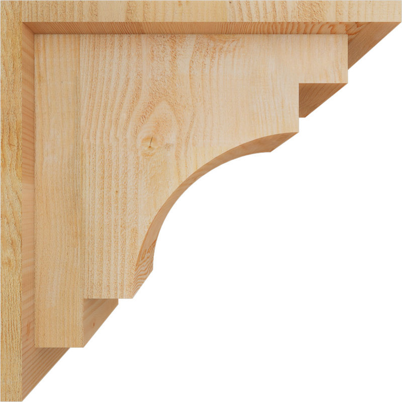 Corbeau méditerranéen avec contre-plaque, H 14 po x l 8 po x P 14 po, Sapin de Douglas, Sciage brut