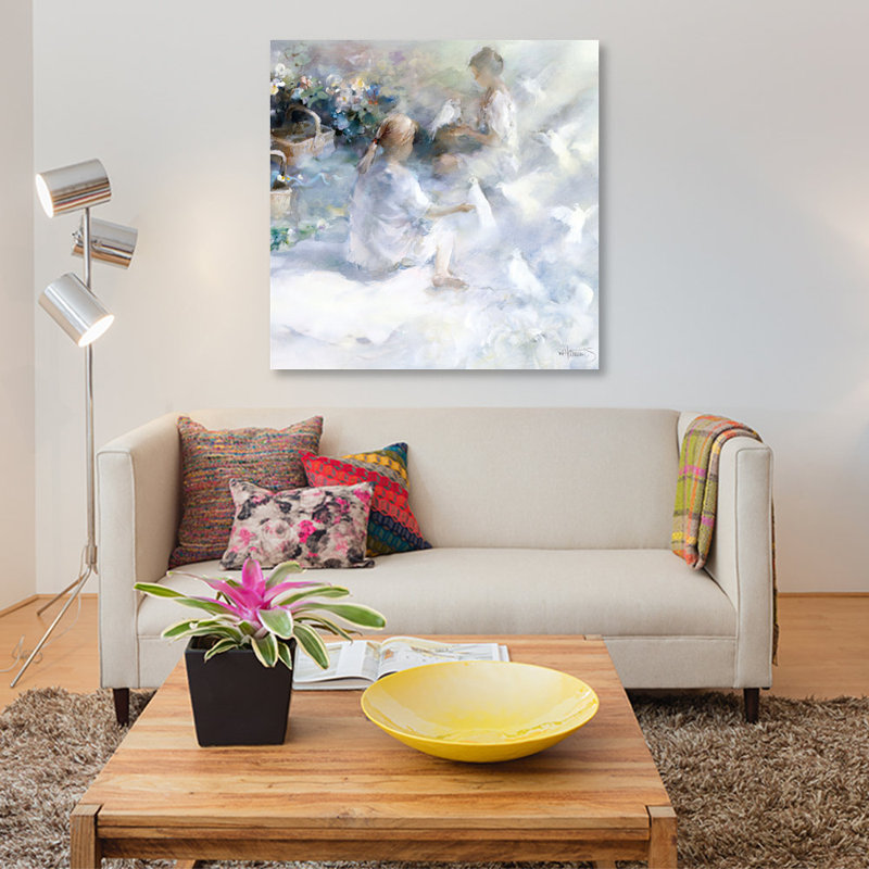 « soeurs », impression sur toile, H 12 po x l 12 po x P 0,75 po