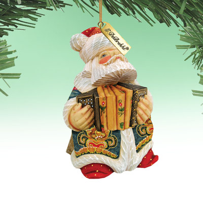 Fifield 4'' Handmade Wood Hanging Figurine Ornament