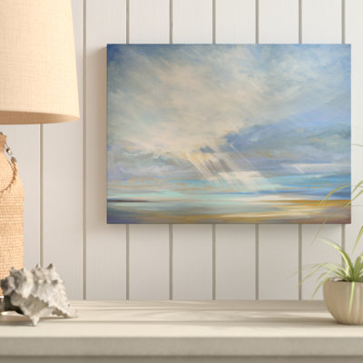 « célestely light ii », reproduction de peinture à l’acrylique sur toile tendue