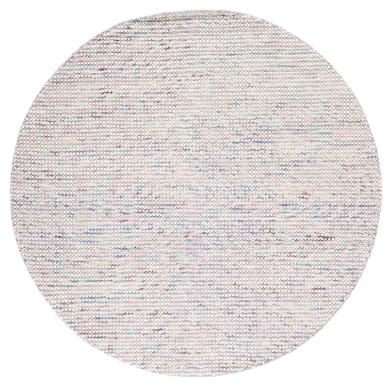 Tapis en laine tissé à la main Vermont, Rond 6 pi