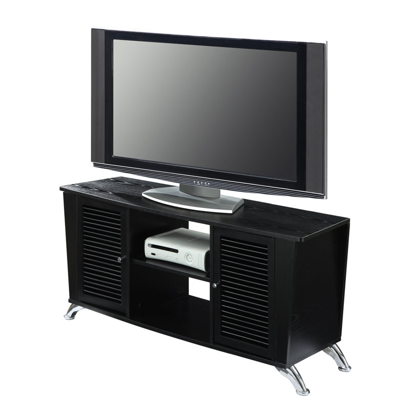Donavan Unfinished TV Stand for TVs up to 50", Black