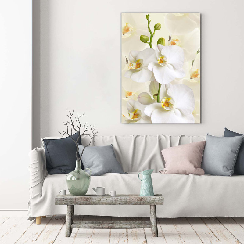 White Orchid - Wrapped Canvas Print