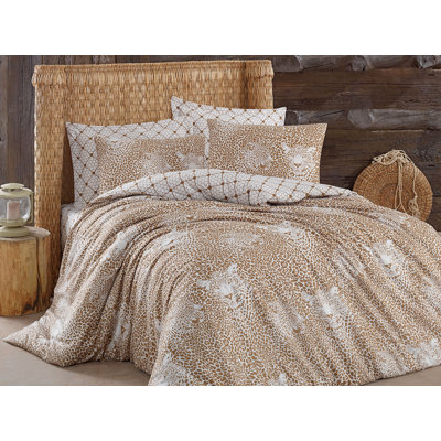 Cotton Blend Animal Print Duvet Cover Set