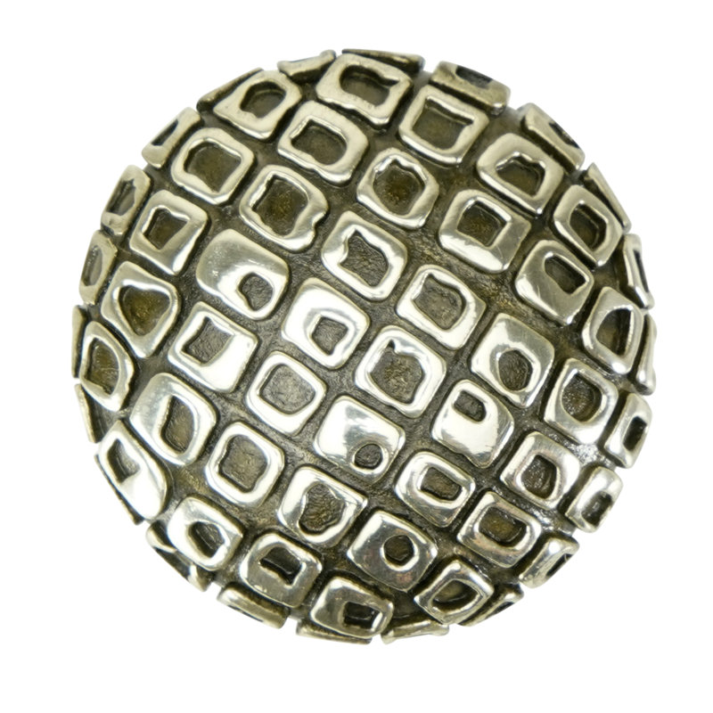 RIO KNOB PLATE, Burnish Silver