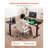 L Shaped Desk Electric Adjustable Height Corner Gaming Desk w/ Light Strip-2053836114