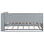 Lit de jour simple avec couchette, rangement gris et douille