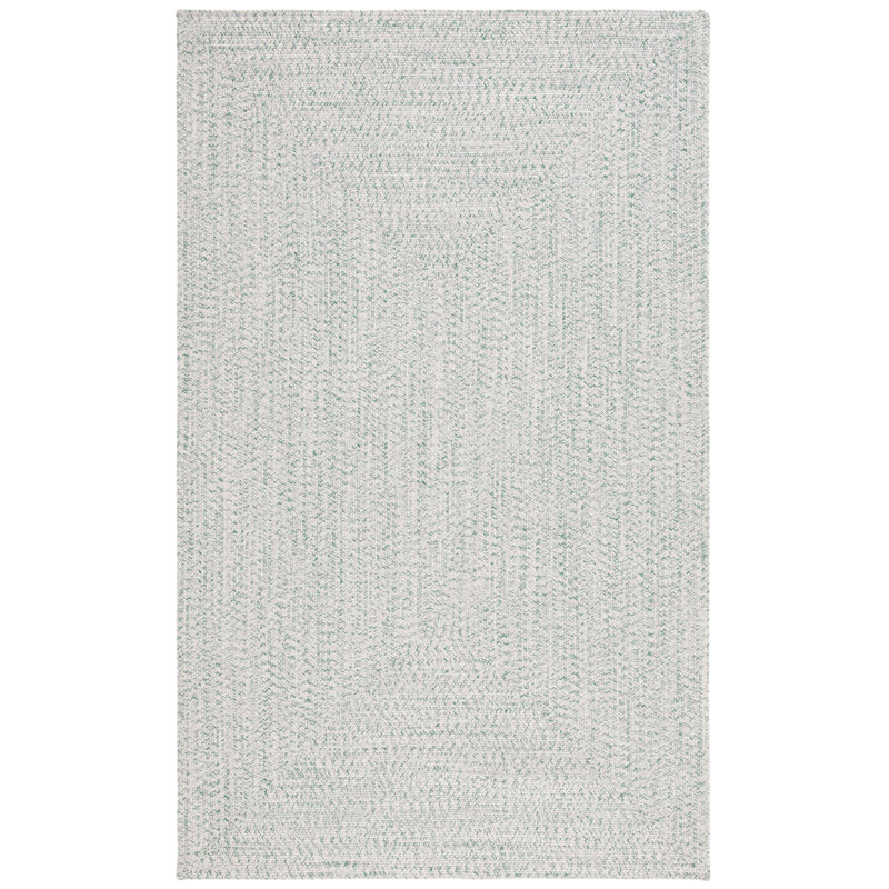 Margaree Braided Hand Woven Performance Machine Washable Abstract Rug, Rectangle 4' x 6'